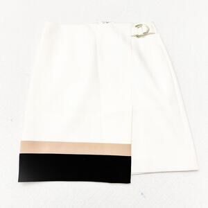 White House Black Market Banded Edge Straight Mini Skirt Size 0 NWT